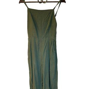 Old Navy Waist-Defined Jumpsuit Green Medium